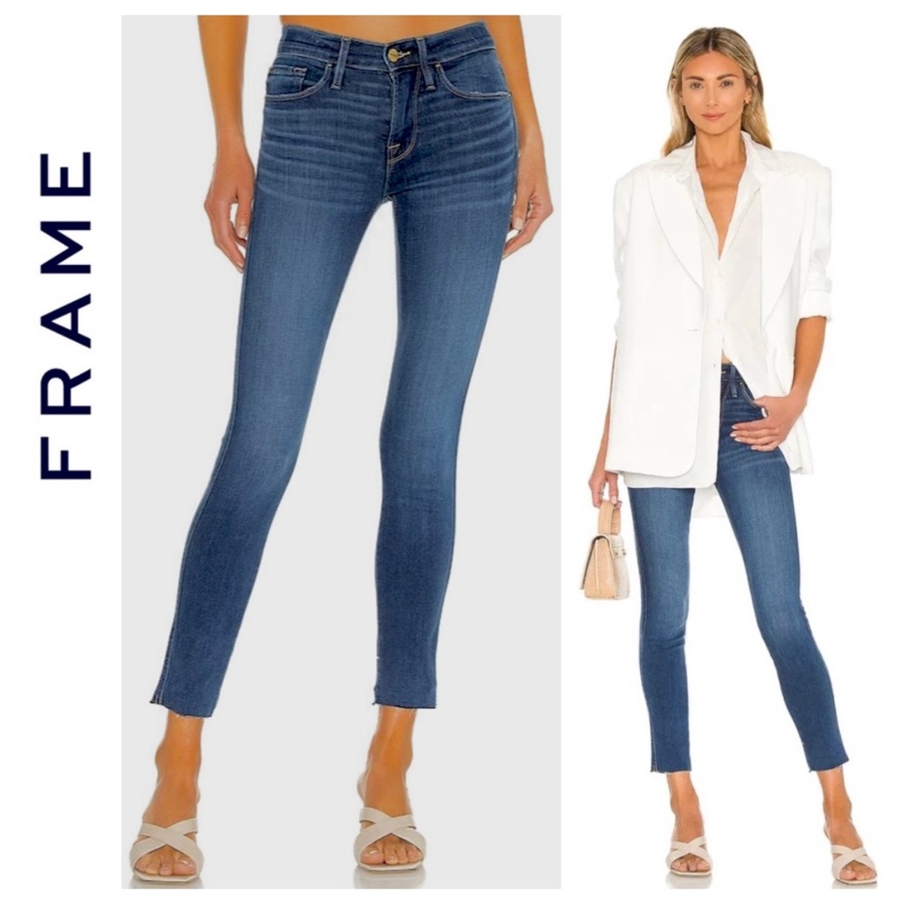 FRAME Skinny de Jeanne Crop Jeans 27